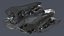 3D Sci Fi Spacecraft Rigged Collection model
