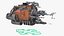 3D Sci Fi Spacecraft Rigged Collection model