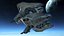 3D Sci Fi Spacecraft Rigged Collection model