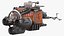 3D Sci Fi Spacecraft Rigged Collection model