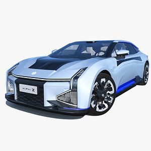 2023 HiPhi Z EV with interior 3D