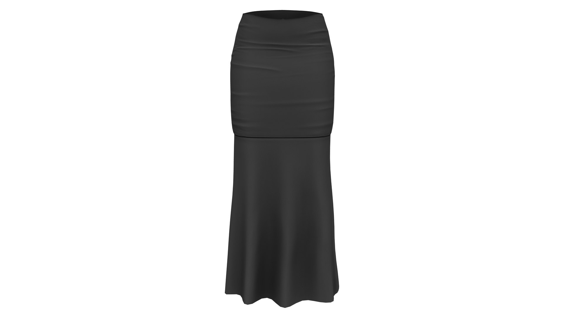 Long Black Victorian Skirt Model - TurboSquid 1987830