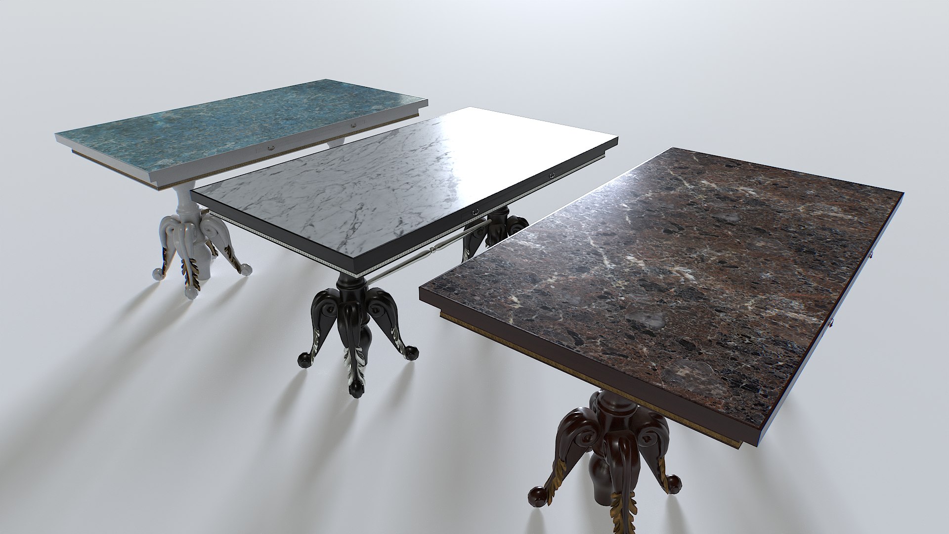 3D Model Classic Table 3 - TurboSquid 2210317