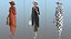 Elderly Woman with Man Wearing Party Dress Collection