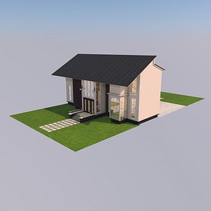 3D modern house