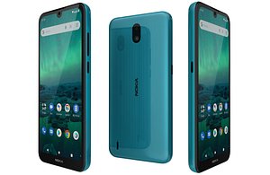 Nokia 1 3 Blue Low Poly