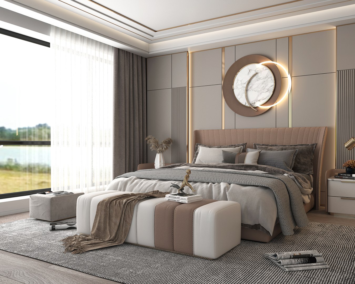 3D Modern Bedroom Interior Scene 5 - TurboSquid 1852139