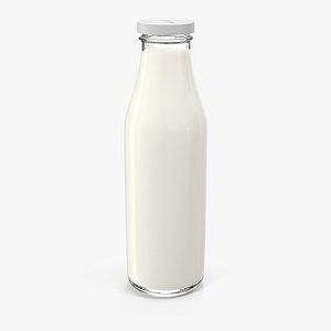 Plastic Milk Bottle Generic ~ 3D Model #90995836