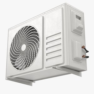 Low Poly PBR Air Conditioner 3D model