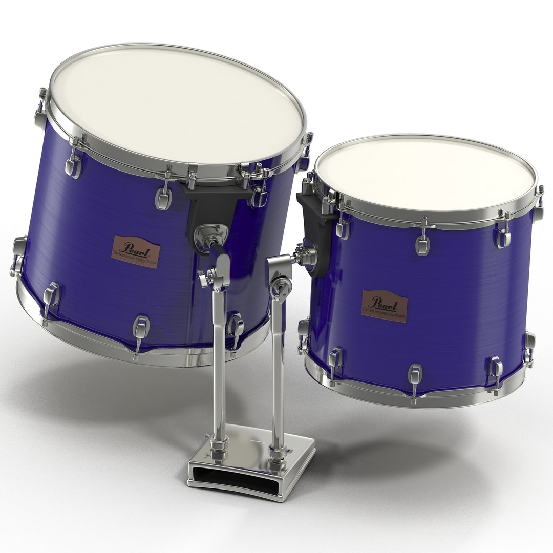 Tom-Toms 3D Model 3D model preview