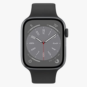 3D model Apple Watch Series 8 Black
