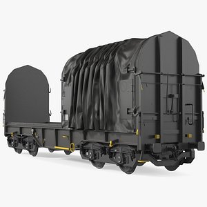 Tarpaulin Freight Wagon No Interior Clear