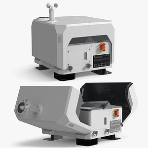 3D DJI Outdoor Drone Charging Station Grey Rigged for Maya