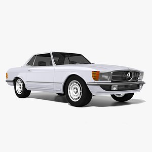3D Mercedes-Benz SL-Class R107 C107