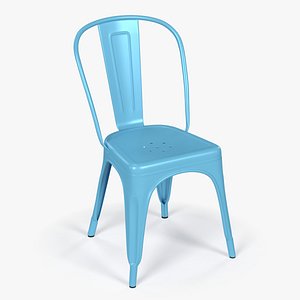 Blue Metal Farmhouse Dining Chair