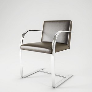 3ds padded leather meeting chair