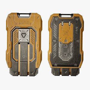 Sci-Fi Keycard 5 Color Options - PBR Game Ready Low-poly