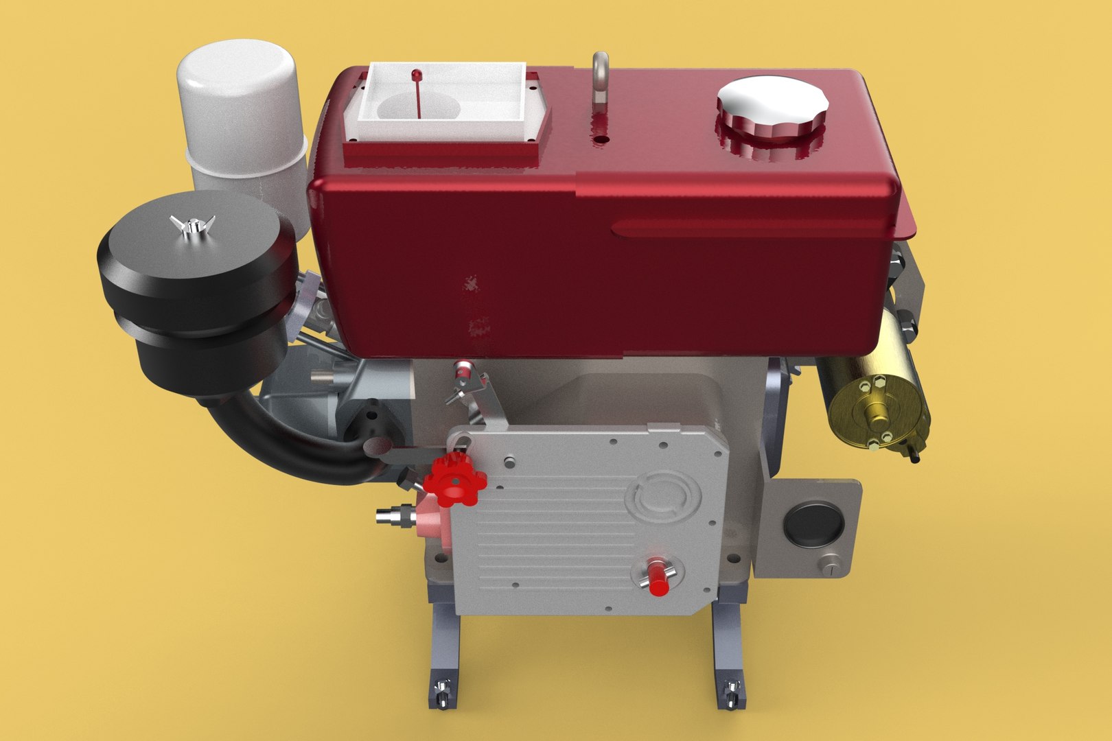 3D DIESEL ENGINE MACHINE - TurboSquid 2154196