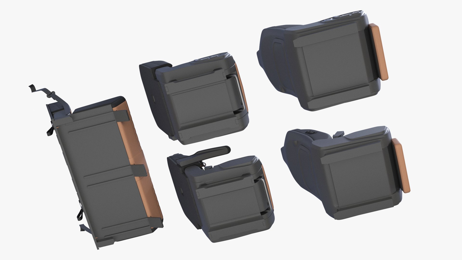 Vehicle Seats Row Interior Design 3D - TurboSquid 2343133