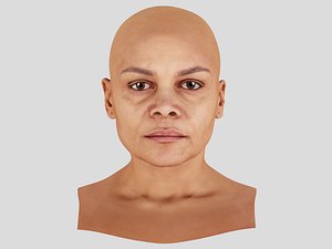 Retopologized Head Scan Raenia Freeman 3D model