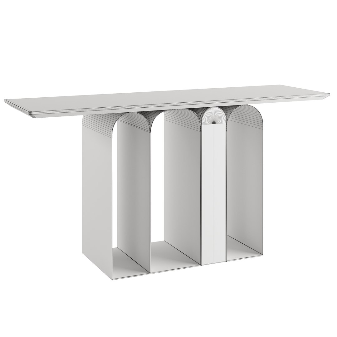 Genoa Bianco Console Model - TurboSquid 2293042