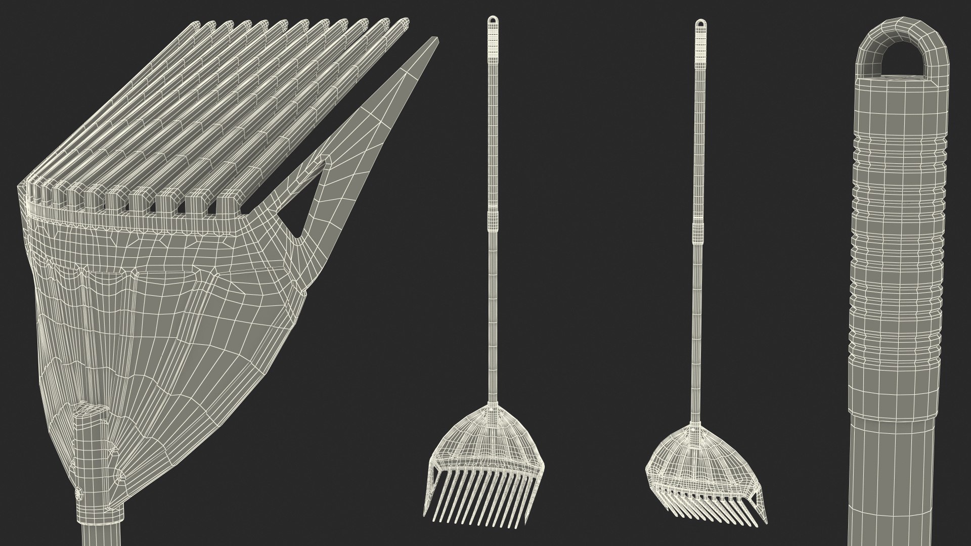 Multipurpose Combined Rake Shovel 3D - TurboSquid 1681721