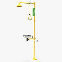 Emergency Shower and Eye Wash Yellow