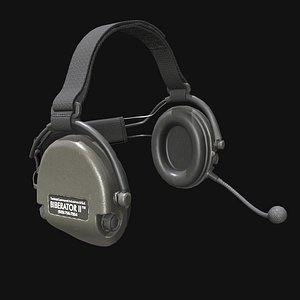 PBR gameready Liberator headset 3D model