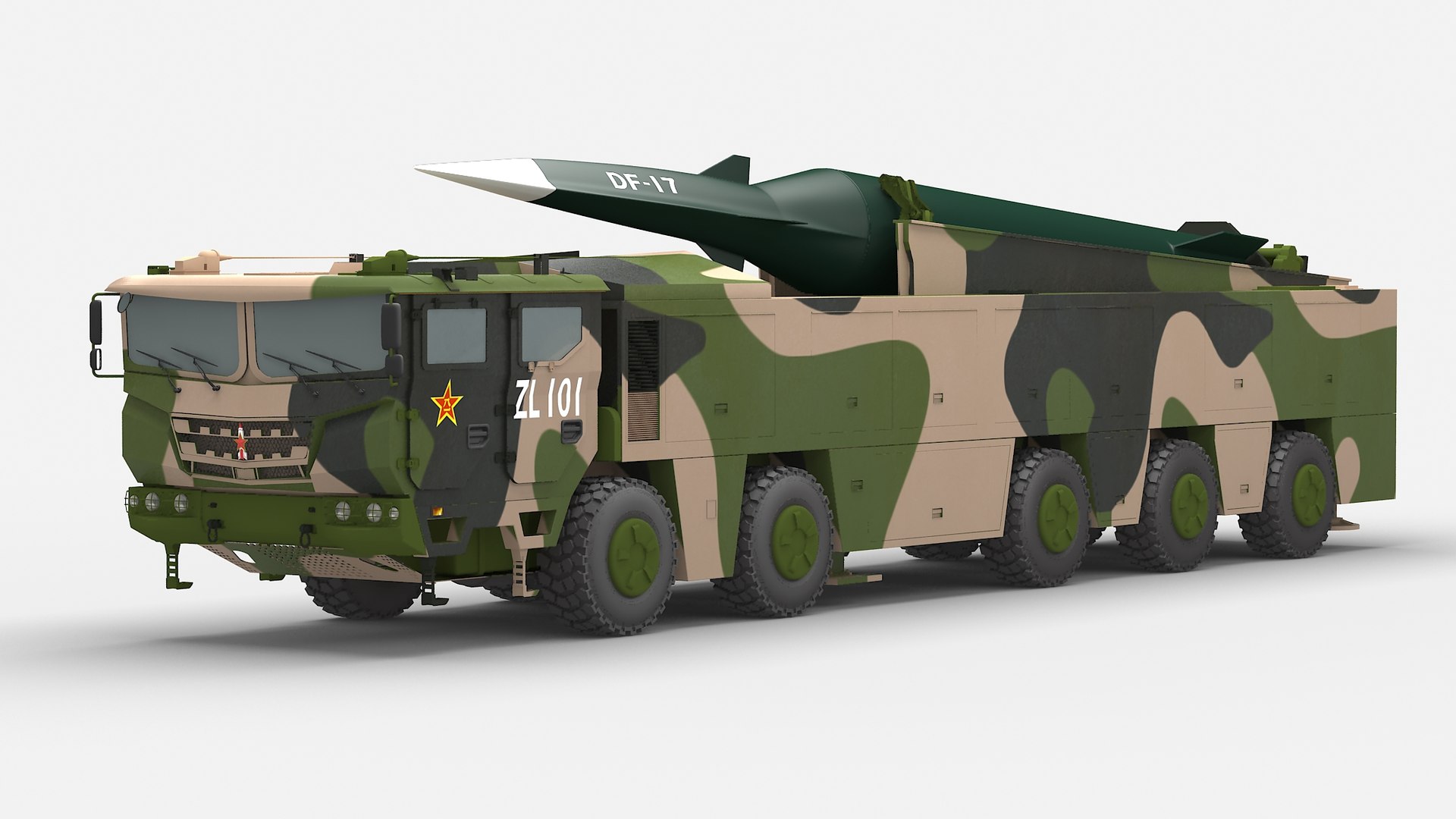 3D Chinese Df-17 Missile Model - TurboSquid 1490315