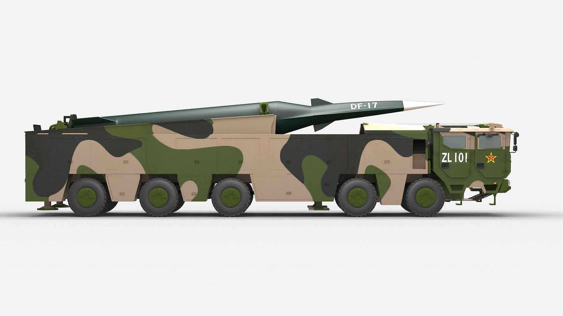 3D Chinese Df-17 Missile Model - TurboSquid 1490315