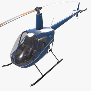 Robinson R22 Blue Basic Animation --34--