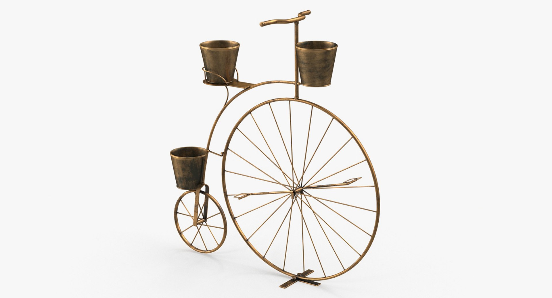 Bicycle Plant Stand 3D model preview