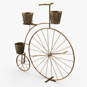 3D bicycle plant stand model