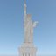 3D model Statue of Liberty in New York City