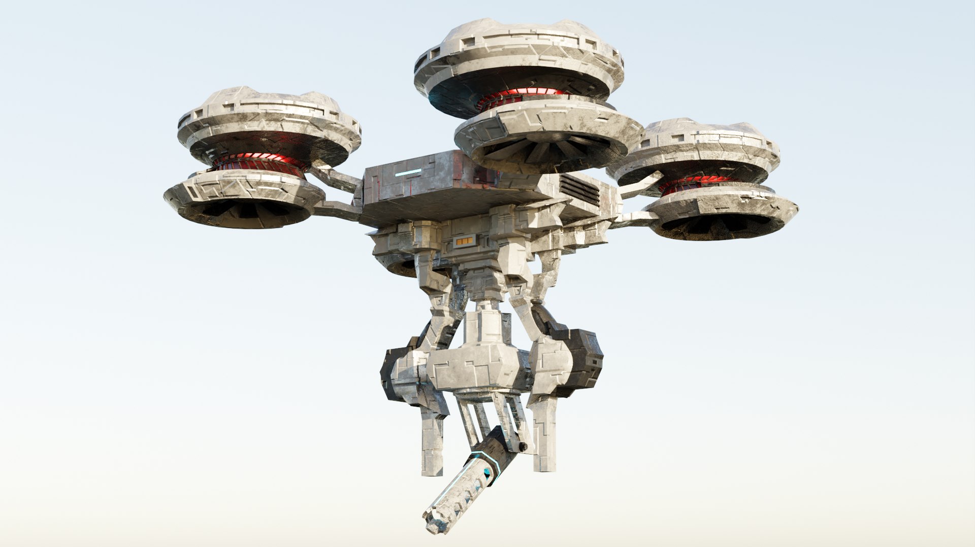 Sci-Fi Drone 3D Model - TurboSquid 2014675