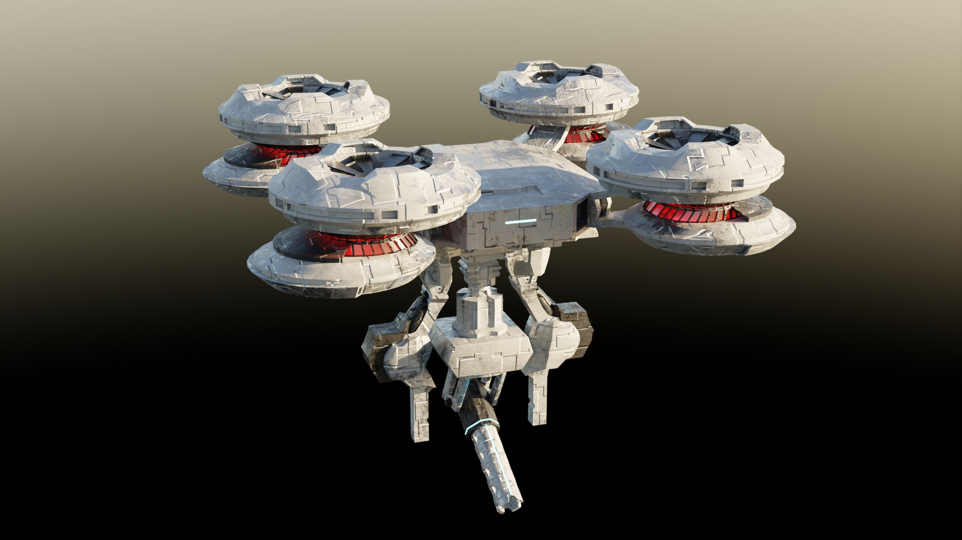 Sci-Fi Drone 3D Model - TurboSquid 2014675