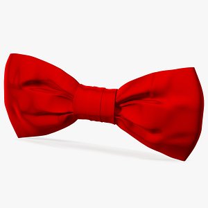 Red Bow Tie 3D model