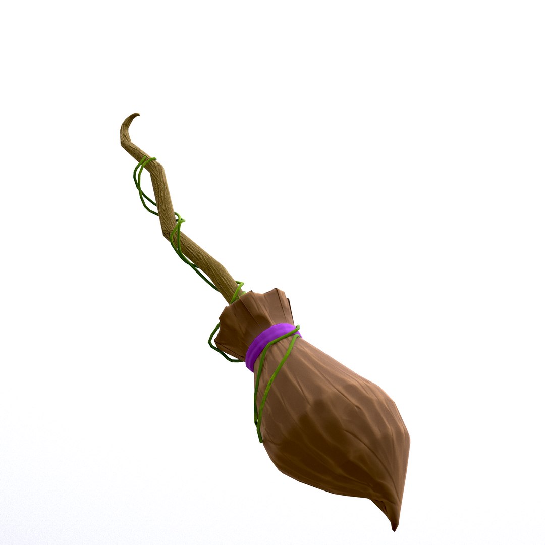 Low-poly Of Stylized WitchBroom Low-poly 3D Model 3D - TurboSquid 1865890