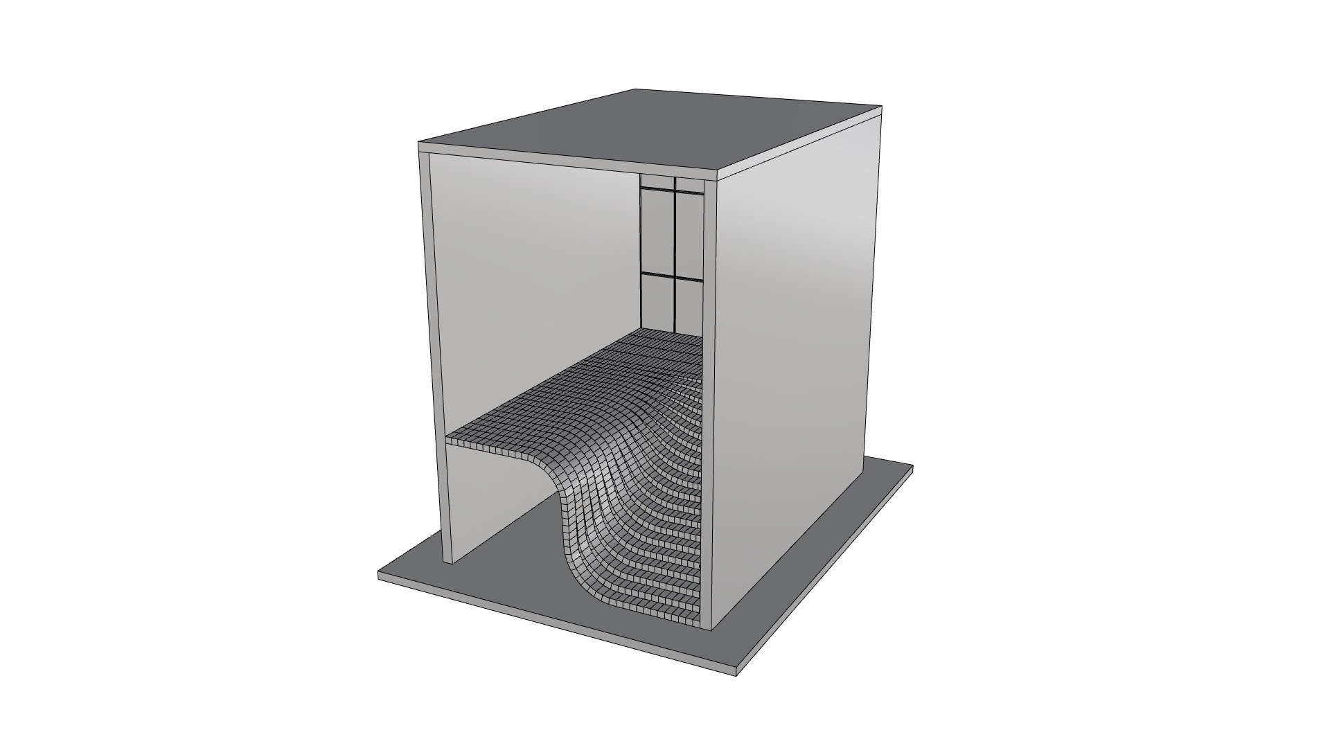 3D Smooth Wavy Floating Stairs Model - TurboSquid 2177240