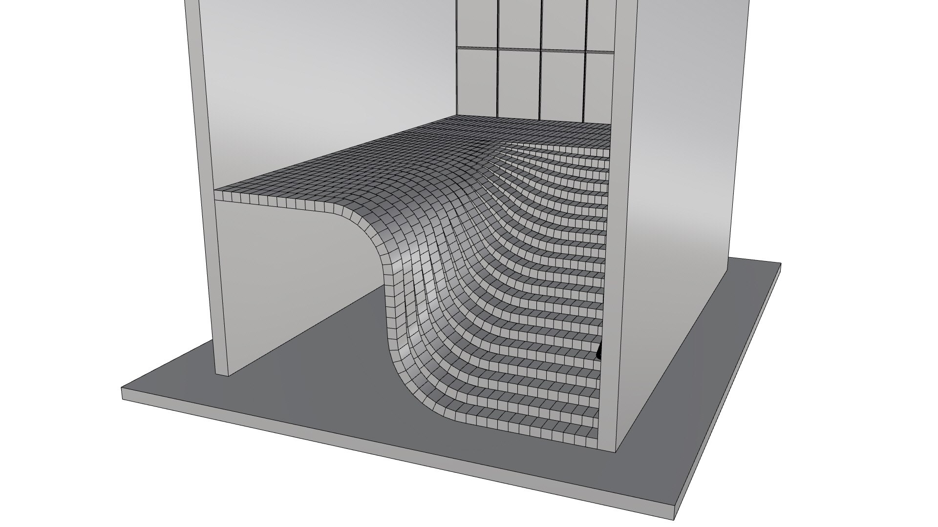 3D Smooth Wavy Floating Stairs Model - TurboSquid 2177240
