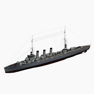 cruiser coeln 1918 imperial 3d max