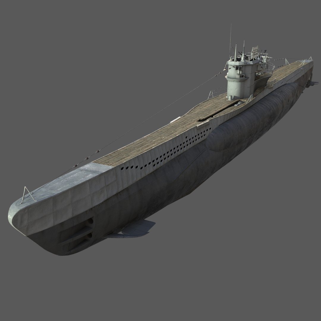 3d German Type Vii U-boat Model