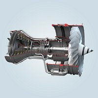 Jet Engine Cutaway
