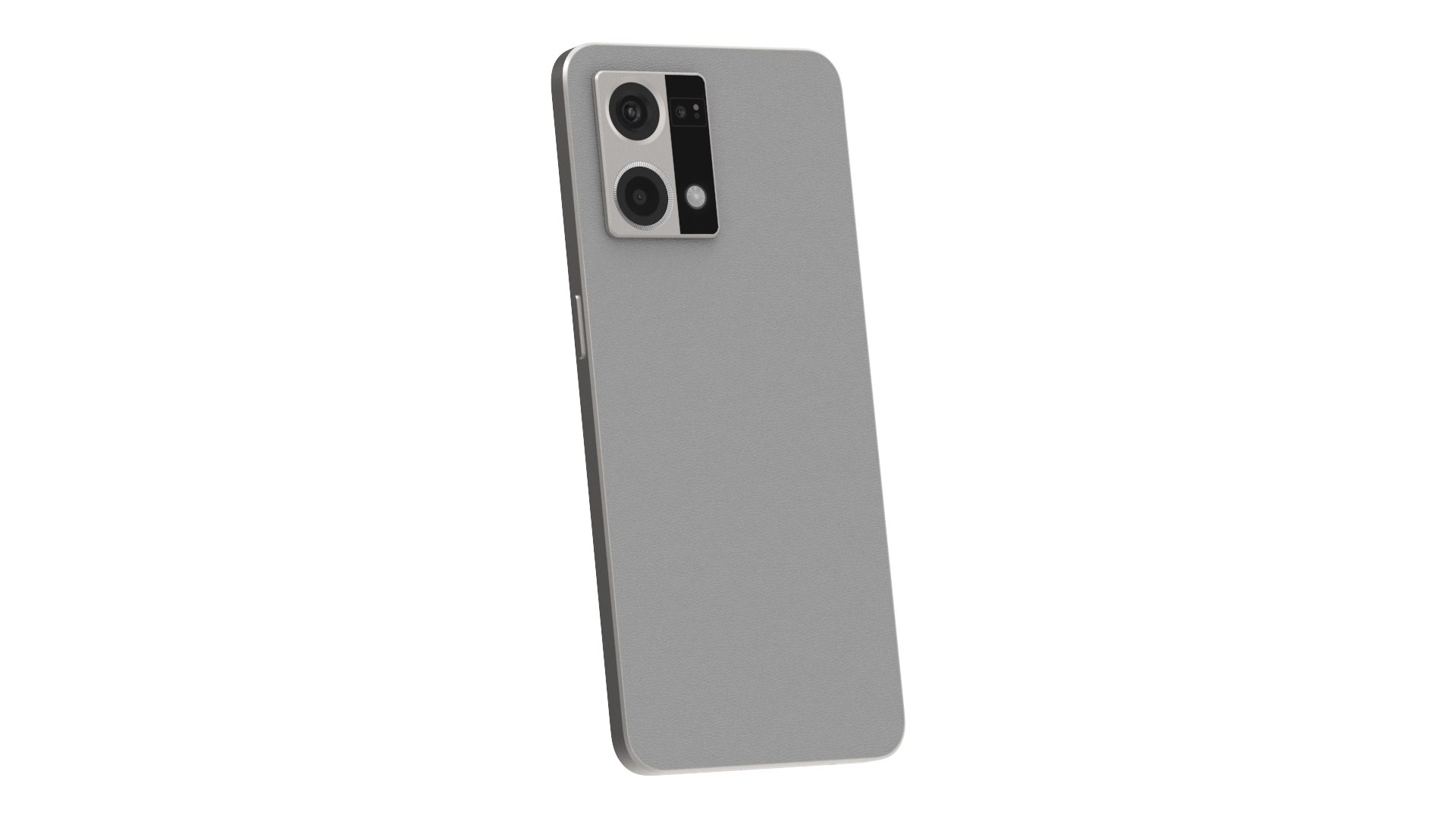 Mobile Phone with Android OS White 3D model preview