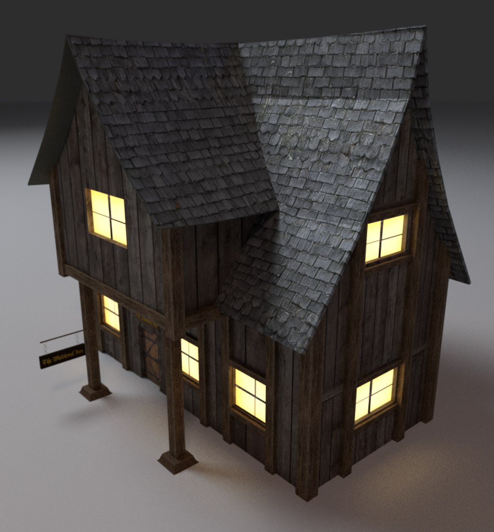 3d Model Medieval Inn
