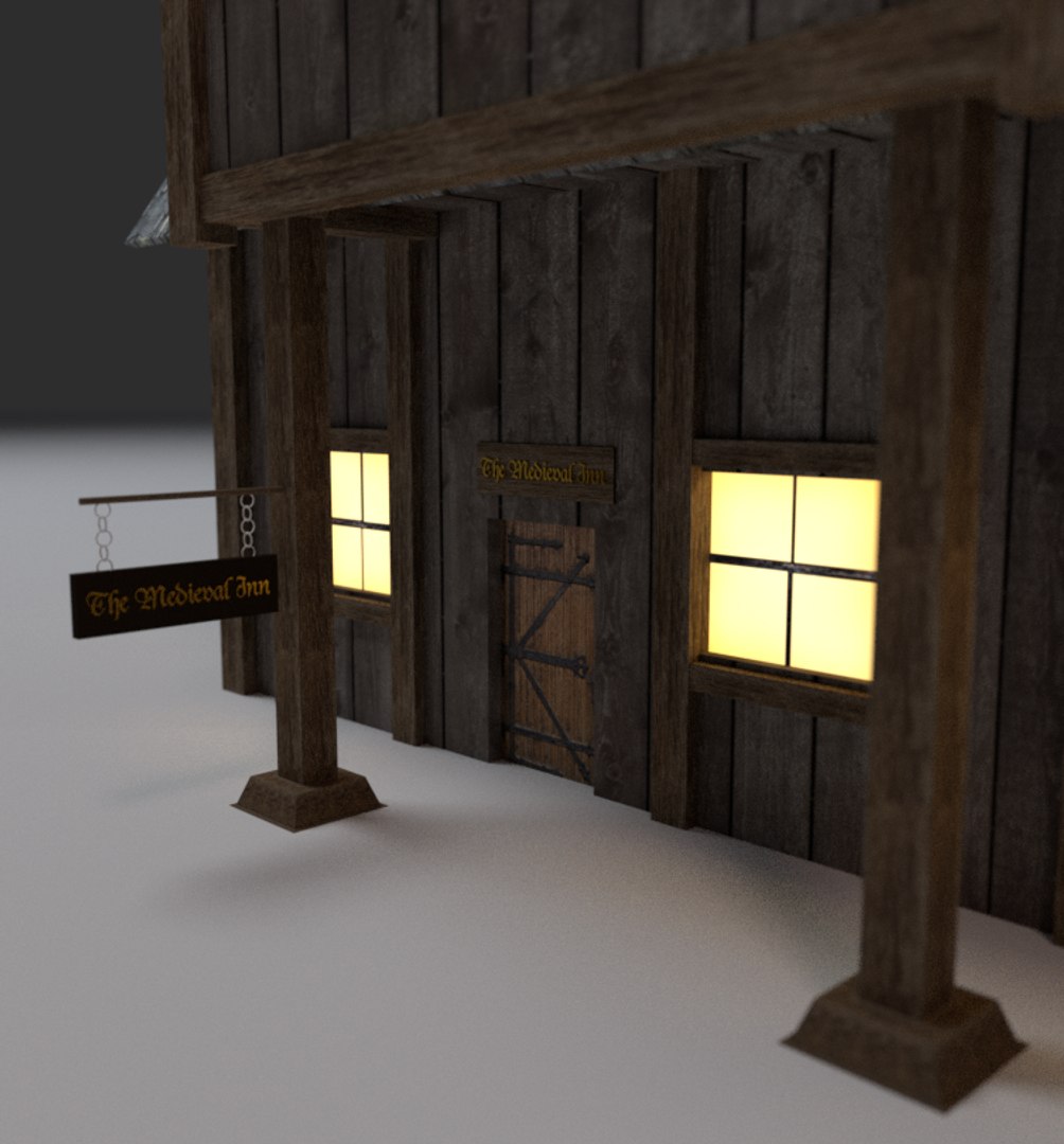 3d Model Medieval Inn