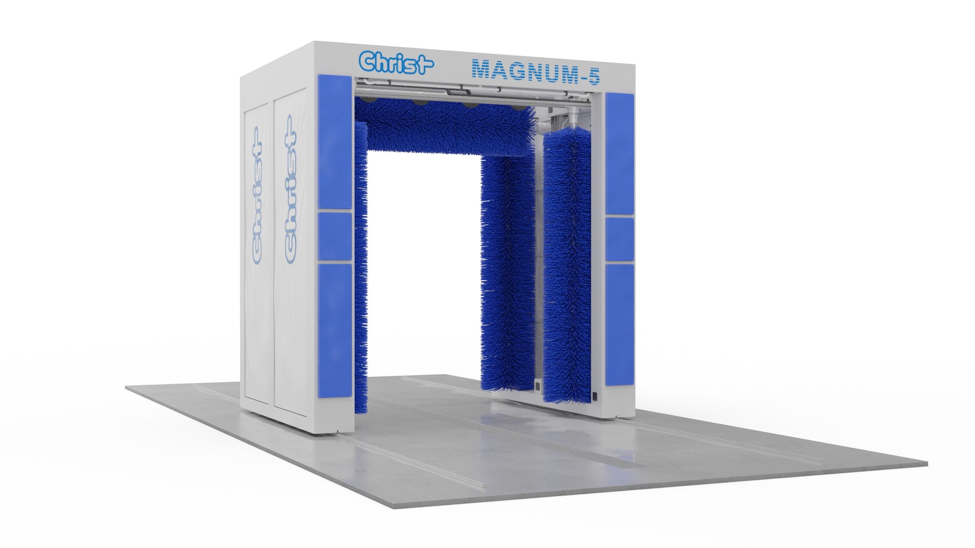 Bus Wash MAGNUM Rigged 3D model preview