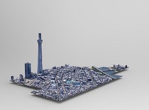 Tokyo City photogrammetry 1 3D model