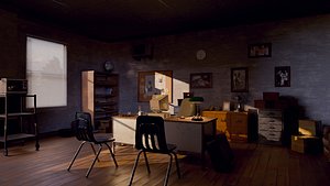 3D Detective Office Interior