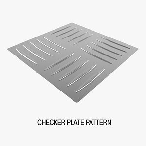 checker plate pattern 3D model